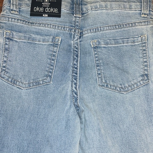 Okie Dokie Light Toddler Girls Adjustable Waistband Leg Skinny Fit Jean Size 5T - Picture 5 of 14